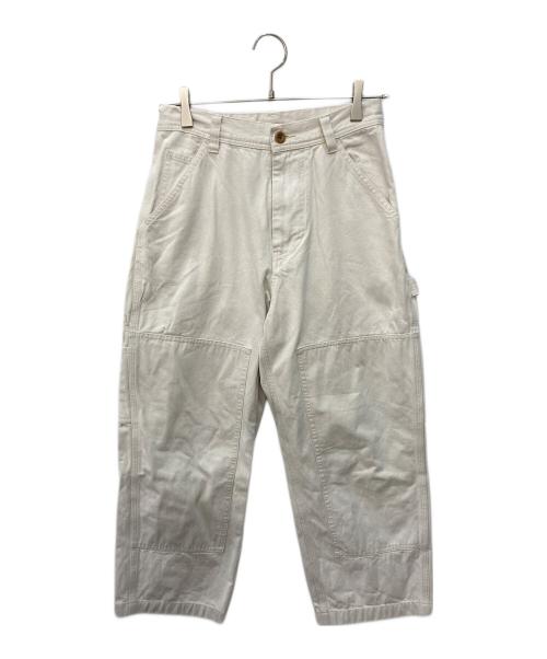 MHL（エムエイチエル）MHL (エムエイチエル) ダブルニーペインターパンツ ホワイト サイズ:SIZE Iの古着・服飾アイテム