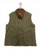 Barbourバブアー）の古着「別注BeDALEVEST」｜グリーン