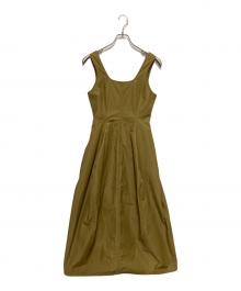 nagonstans（ナゴンスタンス）の古着「6/4 クロスタンク Dress」｜ベージュ