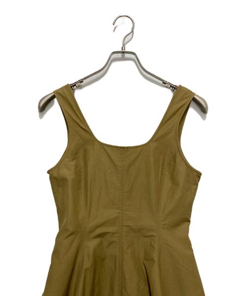 nagonstans（ナゴンスタンス）nagonstans (ナゴンスタンス) 6/4 クロスタンク Dress ベージュ サイズ:SMALLの古着・服飾アイテム