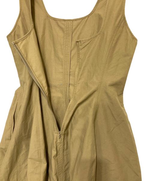nagonstans（ナゴンスタンス）nagonstans (ナゴンスタンス) 6/4 クロスタンク Dress ベージュ サイズ:SMALLの古着・服飾アイテム