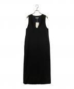 anukeアンヌーク）の古着「Cutoff Vneck Onepiece」｜ブラック