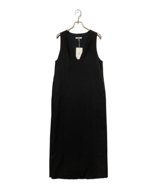 anuke（アンヌーク）anuke (アンヌーク) Cutoff Vneck Onepiece ブラック サイズ:36 未使用品の古着・服飾アイテム