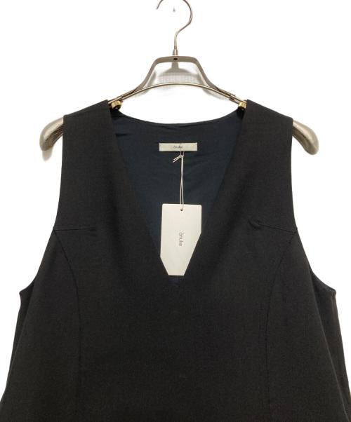 anuke（アンヌーク）anuke (アンヌーク) Cutoff Vneck Onepiece ブラック サイズ:36 未使用品の古着・服飾アイテム