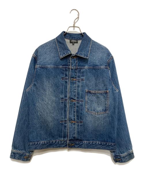 A.P.C.（アーペーセー）A.P.C. (アーペーセー) VESTE JEAN 1st-DENIM DELAVE 90'S ブルー サイズ:Mの古着・服飾アイテム