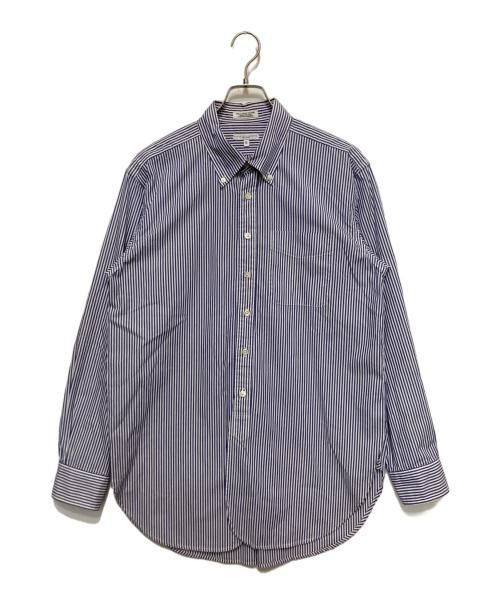 Engineered Garments（エンジニアド ガーメンツ）Engineered Garments (エンジニアド ガーメンツ) ボタンダウンストライプシャツ ブルー サイズ:Sの古着・服飾アイテム