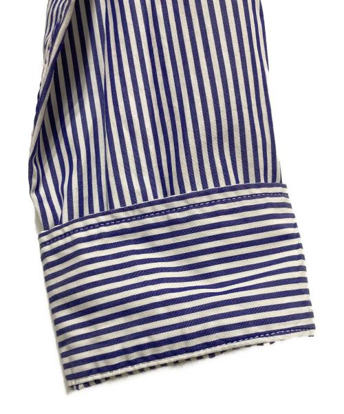 Engineered Garments（エンジニアド ガーメンツ）Engineered Garments (エンジニアド ガーメンツ) ボタンダウンストライプシャツ ブルー サイズ:Sの古着・服飾アイテム