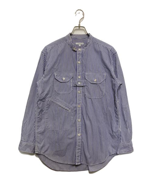 Engineered Garments（エンジニアド ガーメンツ）Engineered Garments (エンジニアド ガーメンツ) Banded Collar Shirt ブルー サイズ:Sの古着・服飾アイテム