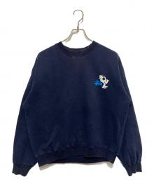 stussy（ステューシー）の古着「90sシャドーマンワンポイントロゴスウェット」｜ネイビー