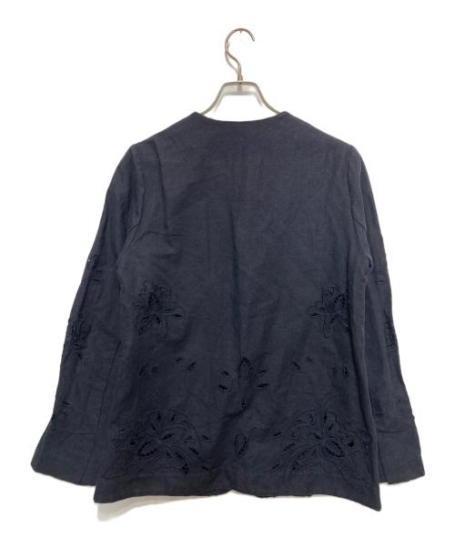 IENA（イエナ）IENA (イエナ) コットンリネン カットワークレース ジャケット ネイビー サイズ:不明の古着・服飾アイテム