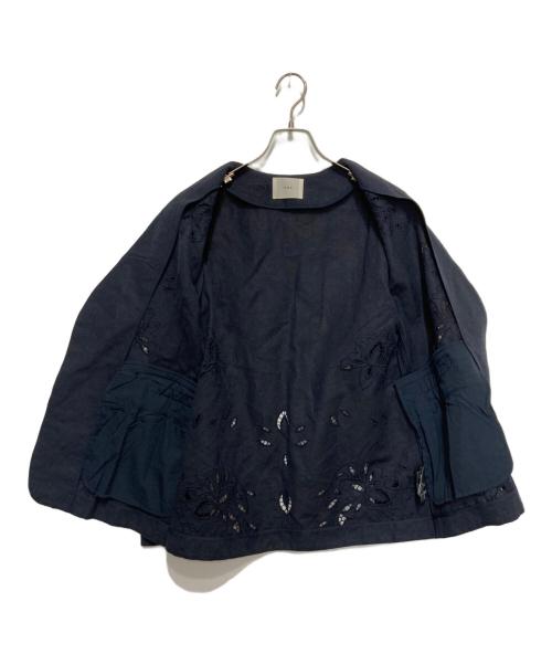 IENA（イエナ）IENA (イエナ) コットンリネン カットワークレース ジャケット ネイビー サイズ:不明の古着・服飾アイテム