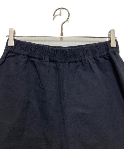 IENA（イエナ）IENA (イエナ) コットンリネンカットワークレース イージーパンツ ネイビー サイズ:38の古着・服飾アイテム