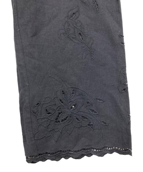 IENA（イエナ）IENA (イエナ) コットンリネンカットワークレース イージーパンツ ネイビー サイズ:38の古着・服飾アイテム