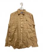 POLO RALPH LAURENポロ・ラルフローレン）の古着「リネンシャツ」｜ブラウン