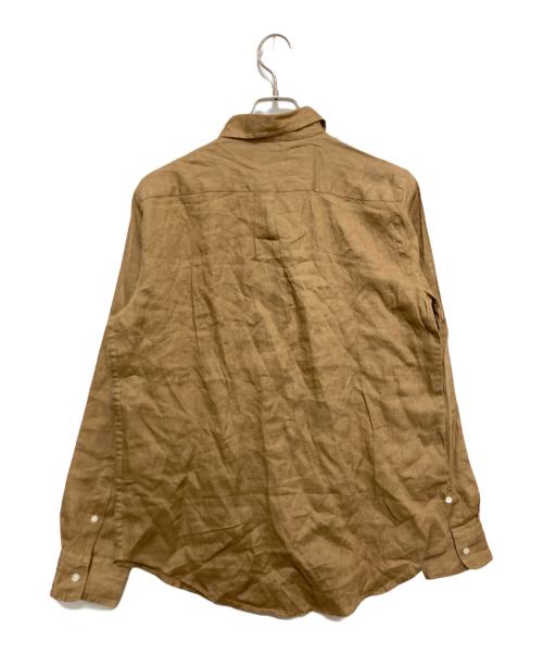 POLO RALPH LAUREN（ポロ・ラルフローレン）POLO RALPH LAUREN (ポロ・ラルフローレン) リネンシャツ ブラウン サイズ:Ⅿの古着・服飾アイテム