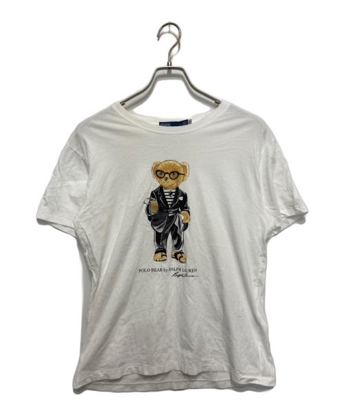 POLO RALPH LAUREN（ポロ・ラルフローレン）POLO RALPH LAUREN (ポロ・ラルフローレン) ポロベアTシャツ ホワイト サイズ:Ⅿの古着・服飾アイテム