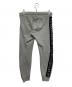 1PIU1UGUALE3 RELAX (ウノピゥウノウグァーレトレ リラックス) ヘビー裏毛ラインストーンロゴスウェットパンツ グレー サイズ:Ⅿ：5000円