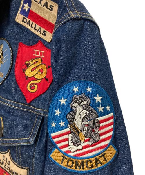 AVIREX（アヴィレックス）AVIREX (アヴィレックス) TOP GUN DENIM JACKET インディゴ サイズ:Ⅿの古着・服飾アイテム