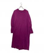 BEARDSLEYビアズリー）の古着「フリルカフスワンピース」｜パープル