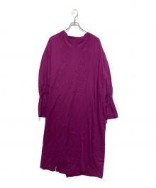 BEARDSLEY（ビアズリー）の古着「フリルカフスワンピース」｜パープル