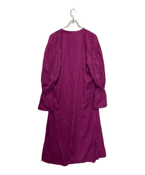 BEARDSLEY（ビアズリー）BEARDSLEY (ビアズリー) フリルカフスワンピース パープル サイズ:Fの古着・服飾アイテム