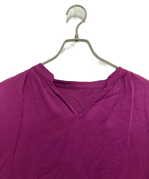 BEARDSLEY（ビアズリー）BEARDSLEY (ビアズリー) フリルカフスワンピース パープル サイズ:Fの古着・服飾アイテム