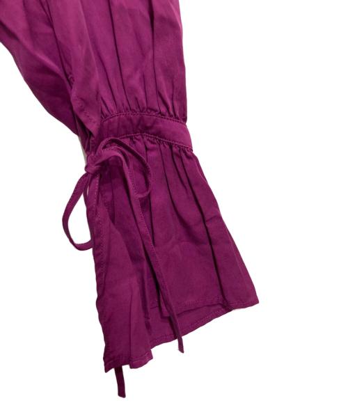 BEARDSLEY（ビアズリー）BEARDSLEY (ビアズリー) フリルカフスワンピース パープル サイズ:Fの古着・服飾アイテム