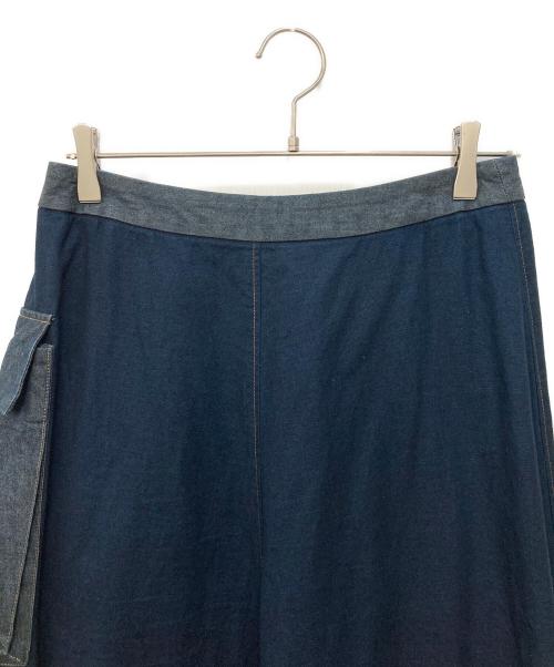 Pal'las Palace（パラスパレス）PAL'LAS PALACE (パラスパレス) インディゴ染めラップポケットスカート インディゴ サイズ:SIZE 3の古着・服飾アイテム