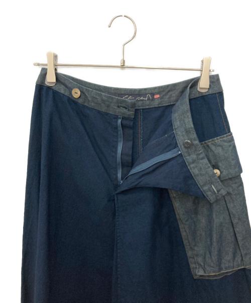 Pal'las Palace（パラスパレス）PAL'LAS PALACE (パラスパレス) インディゴ染めラップポケットスカート インディゴ サイズ:SIZE 3の古着・服飾アイテム