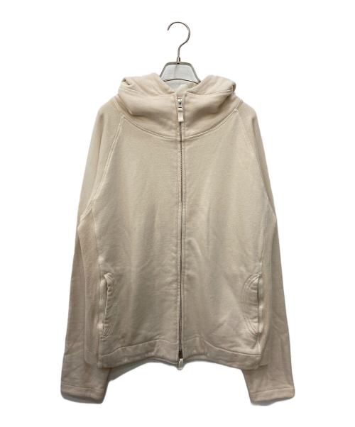 vm（ヴーム）vm (ヴーム) 裏毛フードブルゾン ベージュ サイズ:5の古着・服飾アイテム