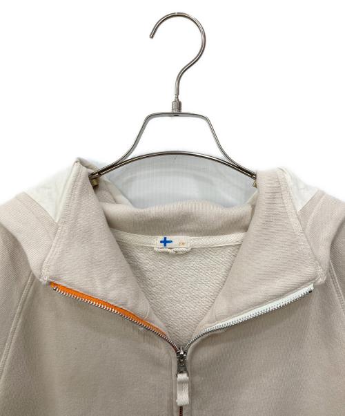 vm（ヴーム）vm (ヴーム) 裏毛フードブルゾン ベージュ サイズ:5の古着・服飾アイテム