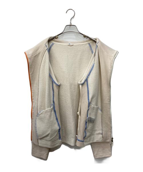 vm（ヴーム）vm (ヴーム) 裏毛フードブルゾン ベージュ サイズ:5の古着・服飾アイテム