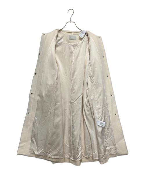 CELFORD（セルフォード）CELFORD (セルフォード) リボンストール付きノーカラーコート アイボリー サイズ:36 未使用品の古着・服飾アイテム
