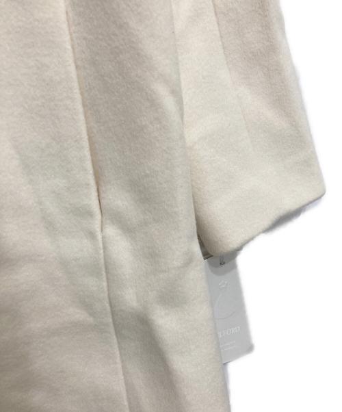 CELFORD（セルフォード）CELFORD (セルフォード) リボンストール付きノーカラーコート アイボリー サイズ:36 未使用品の古着・服飾アイテム