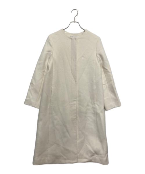 CELFORD（セルフォード）CELFORD (セルフォード) リボンストール付きノーカラーコート アイボリー サイズ:36 未使用品の古着・服飾アイテム