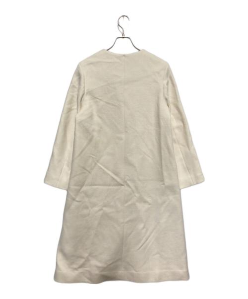 CELFORD（セルフォード）CELFORD (セルフォード) リボンストール付きノーカラーコート アイボリー サイズ:36 未使用品の古着・服飾アイテム