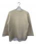 natural couture (ナチュラルクール) Wフェイス配色ニットジャケット ベージュ サイズ:FREE 未使用品：5000円