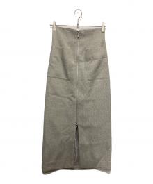 allureville（アルアバイル）の古着「メランジピンヘッドサススカート」｜グレー