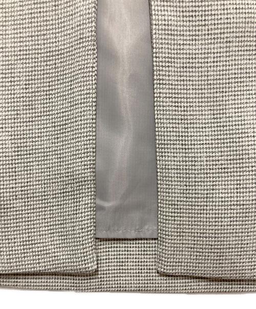 allureville（アルアバイル）allureville (アルアバイル) メランジピンヘッドサススカート グレー サイズ:2の古着・服飾アイテム