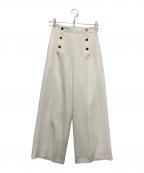 La boutique BonBonラブティックボンボン）の古着「ダブルクロスマリンパンツ」｜ホワイト
