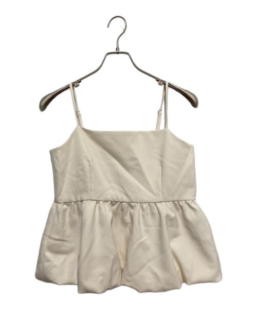 La boutique BonBon（ラブティックボンボン）La boutique BonBon (ラブティックボンボン) ダブルクロスバルーンキャミソール アイボリー サイズ:F 未使用品の古着・服飾アイテム