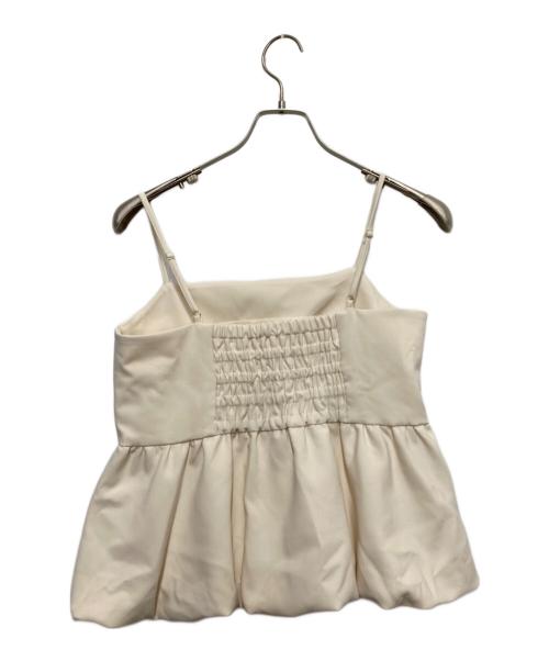 La boutique BonBon（ラブティックボンボン）La boutique BonBon (ラブティックボンボン) ダブルクロスバルーンキャミソール アイボリー サイズ:F 未使用品の古着・服飾アイテム