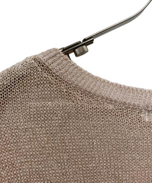 La boutique BonBon（ラブティックボンボン）La boutique BonBon (ラブティックボンボン) ラメ天竺シアーニット ピンク サイズ:FREEの古着・服飾アイテム