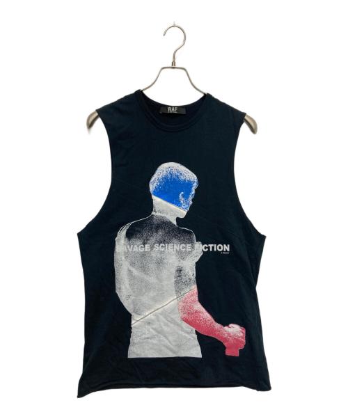 RAF BY RAF SIMONS（ラフバイ ラフシモンズ）RAF BY RAF SIMONS (ラフバイ ラフシモンズ) SAVAGE SCIENCE FICTION SHIRT ブラック サイズ:48の古着・服飾アイテム