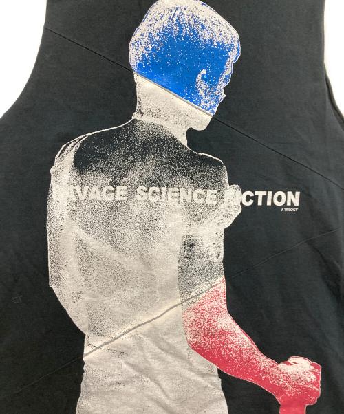 RAF BY RAF SIMONS（ラフバイ ラフシモンズ）RAF BY RAF SIMONS (ラフバイ ラフシモンズ) SAVAGE SCIENCE FICTION SHIRT ブラック サイズ:48の古着・服飾アイテム