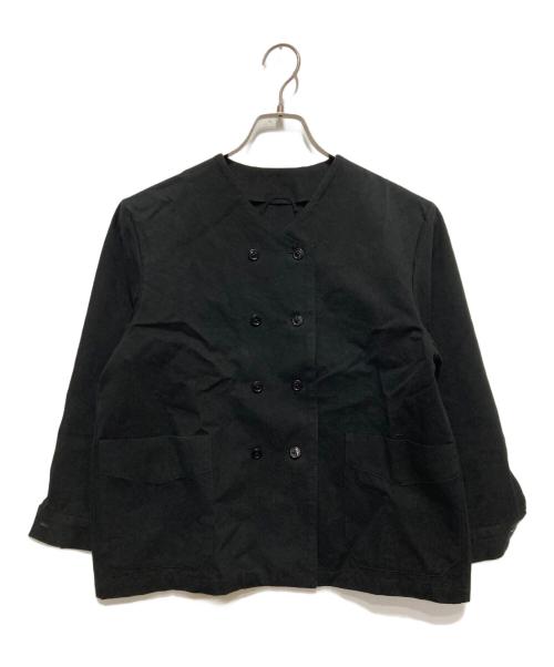 Lin Francais d'antan（ラン フランセ ダンタン）Lin francais d'antan (ラン フランセ ダンタン) ノーカラージャケット ブラック サイズ:不明の古着・服飾アイテム