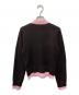 moussy (マウジー) DOUBLE LAYERED ニットシャツ ピンク×ブラウン サイズ:FREE：7000円