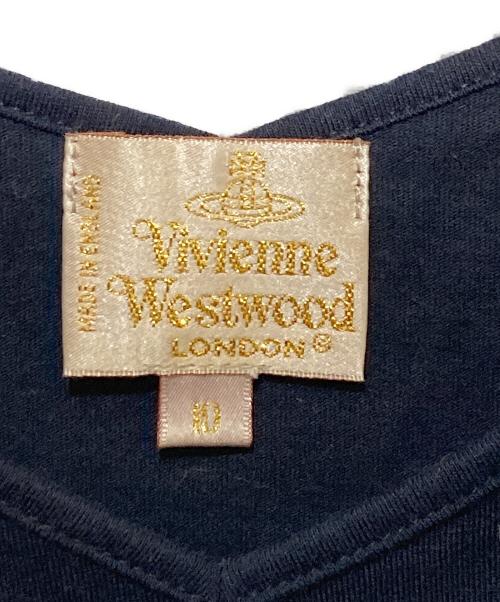 Vivienne Westwood（ヴィヴィアンウエストウッド）Vivienne Westwood (ヴィヴィアンウエストウッド) ノースリーブカットソー ネイビー サイズ:10の古着・服飾アイテム