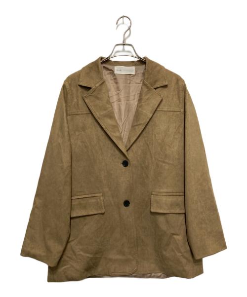 dium（-）dium (-) Fake Suede Jacket ベージュ サイズ:FREEの古着・服飾アイテム
