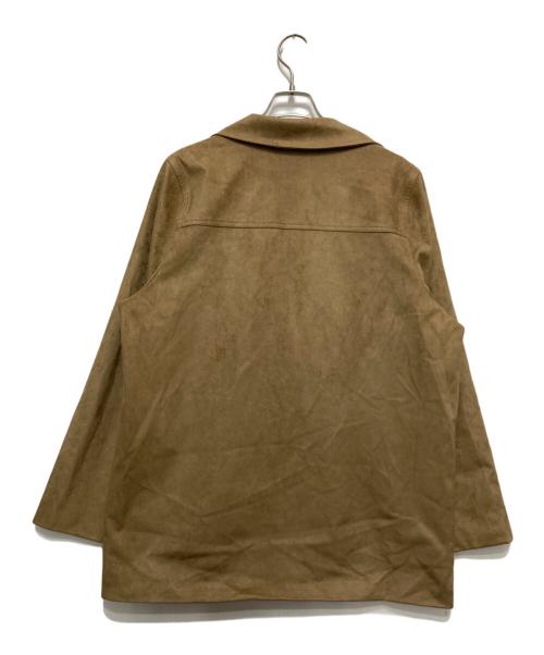 dium（-）dium (-) Fake Suede Jacket ベージュ サイズ:FREEの古着・服飾アイテム